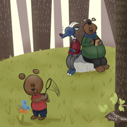 Hanging out in the forest!