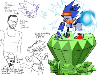Mugi Draws Mecha Sonic