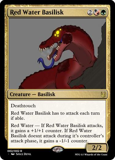 Red Water Basilisk MTG