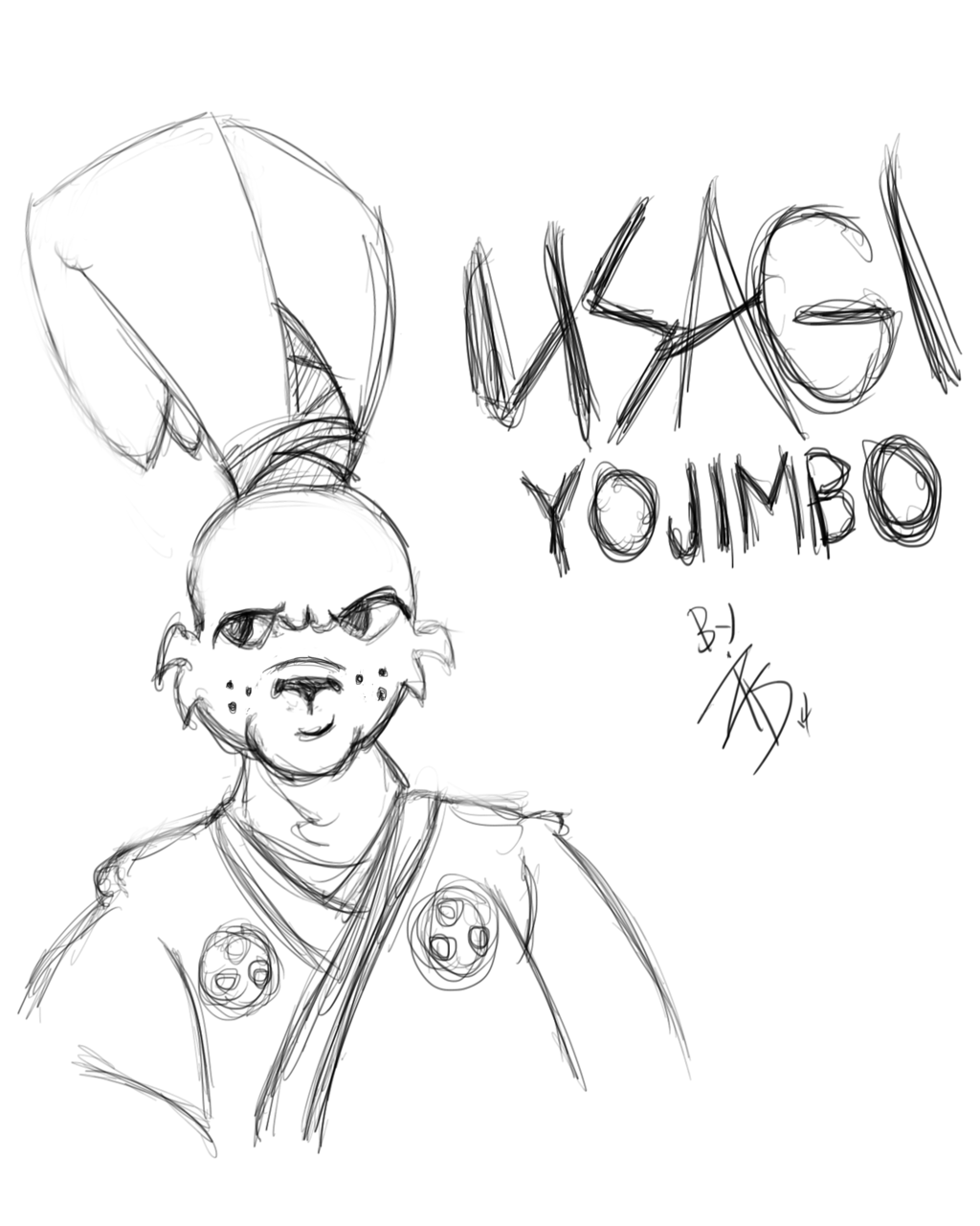Usagi Yojimbo quicksketch