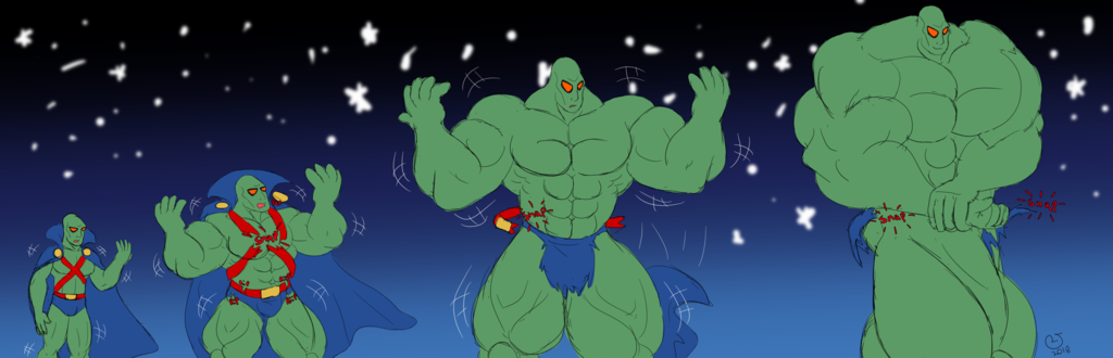 Sketchmission: Martian Manhunter Muscle Growth