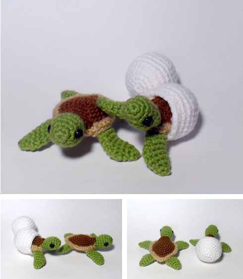 Made to Order Green Turtle Hatchling and Egg