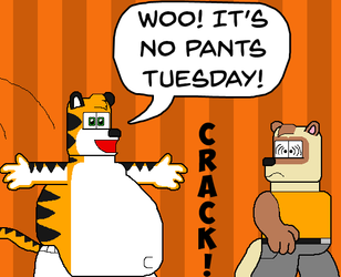 No Pants Tuesday!