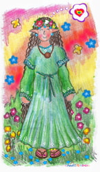 Elf Girl With Green Dress