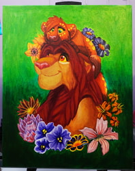 Uncle Simba Oil painting