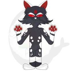 Goth Cat (mamagoreart)