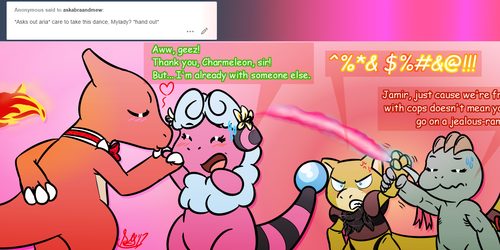 Ask Abra and Mew question Valentine #1