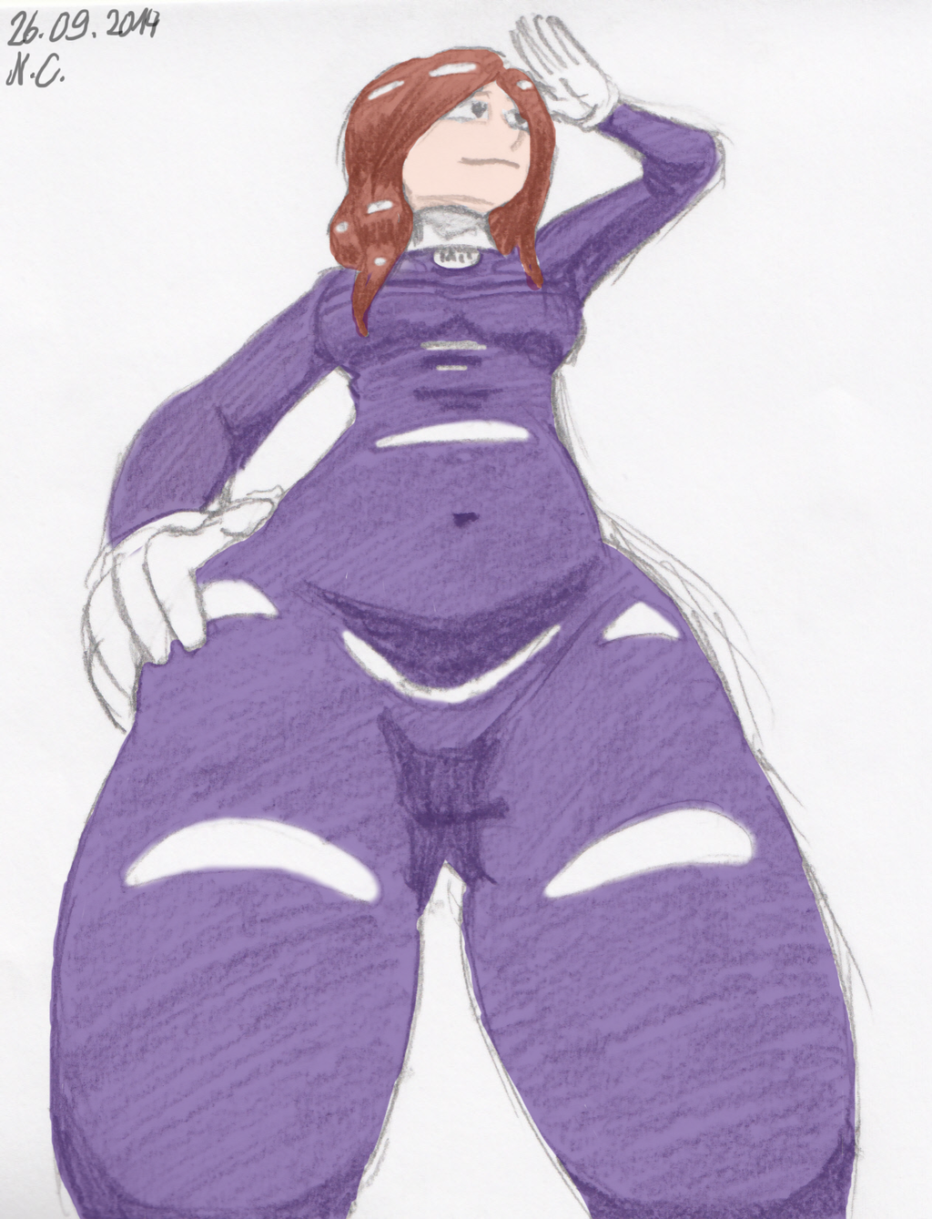 My Mii giantess (transparent colour experiment)