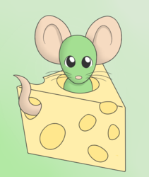 Squeakers the little green mouse