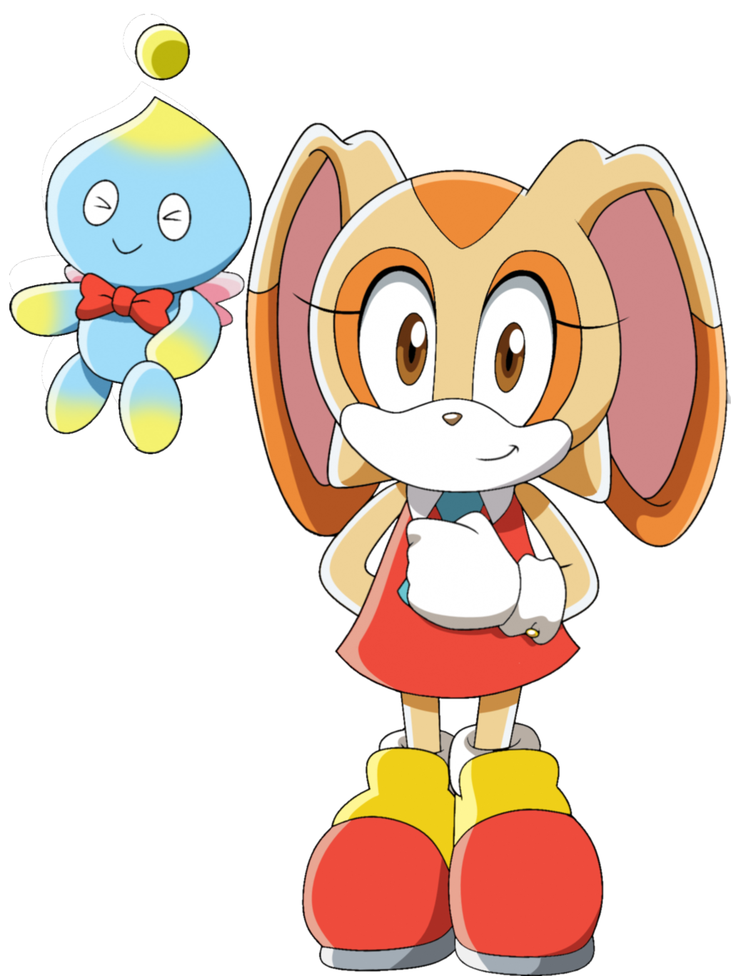 Cream the Rabbit and Cheese Chao — Weasyl