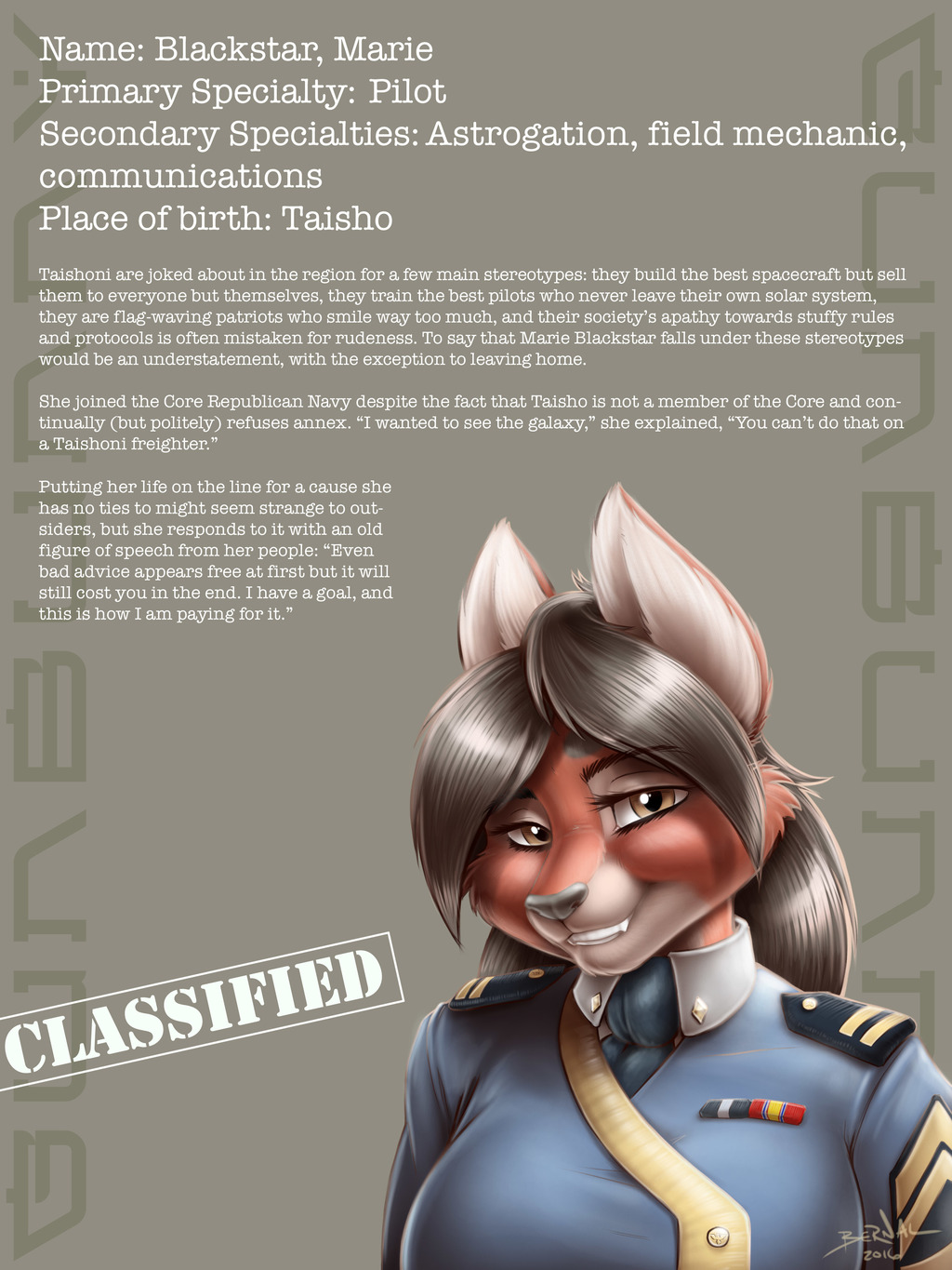 Character file: Marie Blackstar
