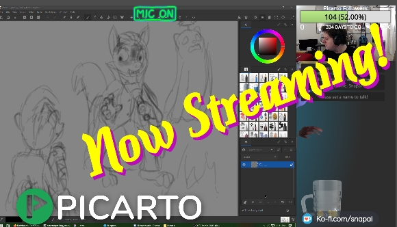Multistreaming with Izzy on Picarto!