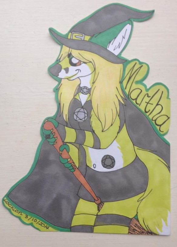 Martha Witch bust promarker con badge
