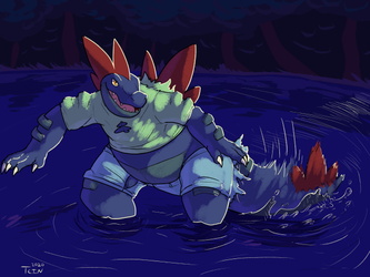 Were-Feraligatr! Commission for Nackle