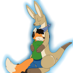 Squeaky Roo cuddles