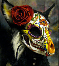 Day of the Dead fox mask 