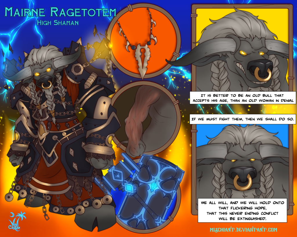 Most recent image: Character Sheet:  Mairne Ragetotem