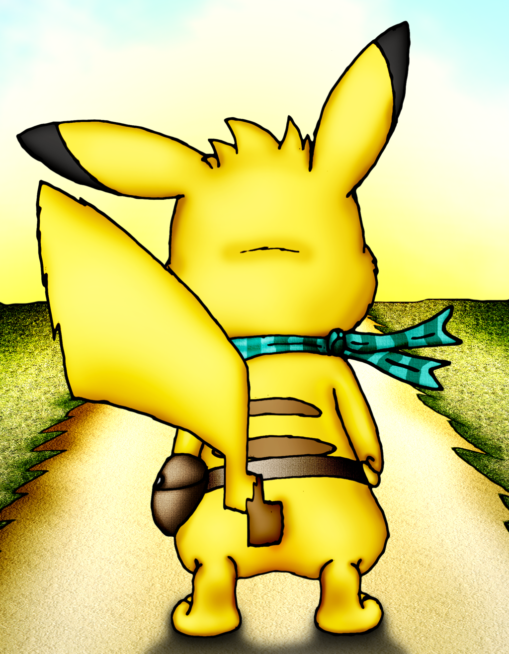 Andy the Pikachu Looking to the Horizon (Commission)