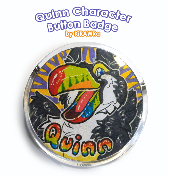 Button Badge: Quinn