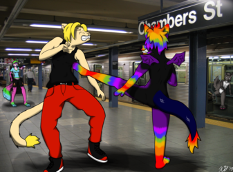 Subway Fight - [YCH]
