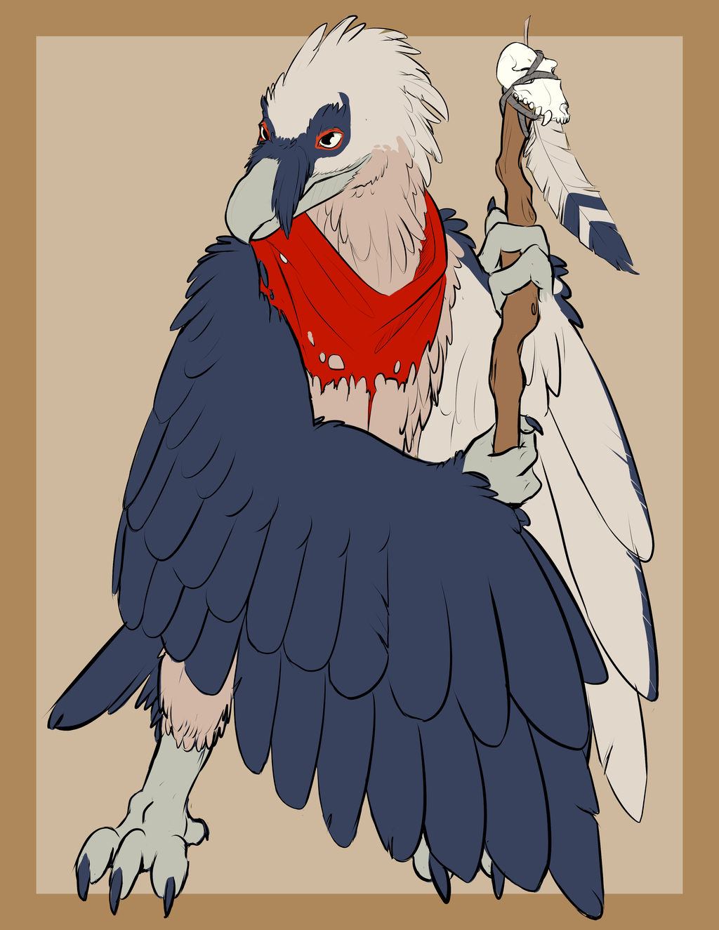 [Commission]-Bearded Vulture Shaman 