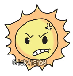 angry sun