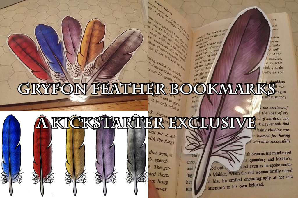 Gryfon Feather Bookmarks