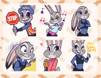 Judy Hopps Telegram Stickers! [DOWNLOAD]