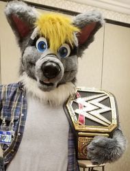 Stripedfur w/ new title belt