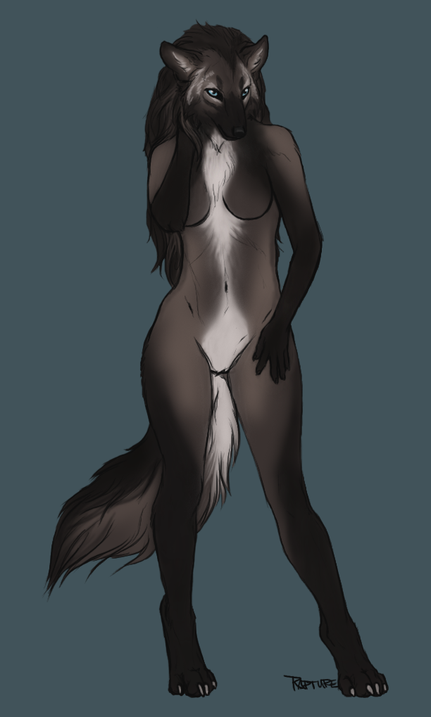 Female anthro wolf #1