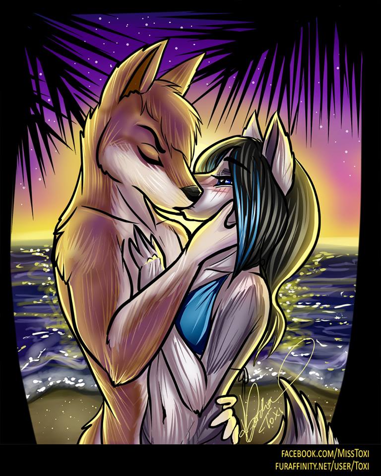Romance in Paradise - YCH commission by Toxi