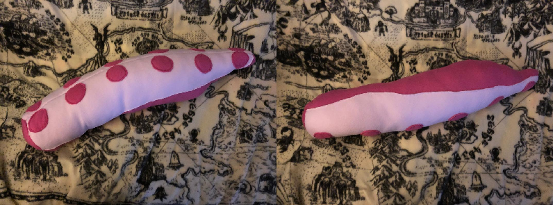 Pink Tentacle Pillow Plush For Sale