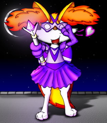 Violet Vixen the Magical Braixen Superheroine (Redesign)