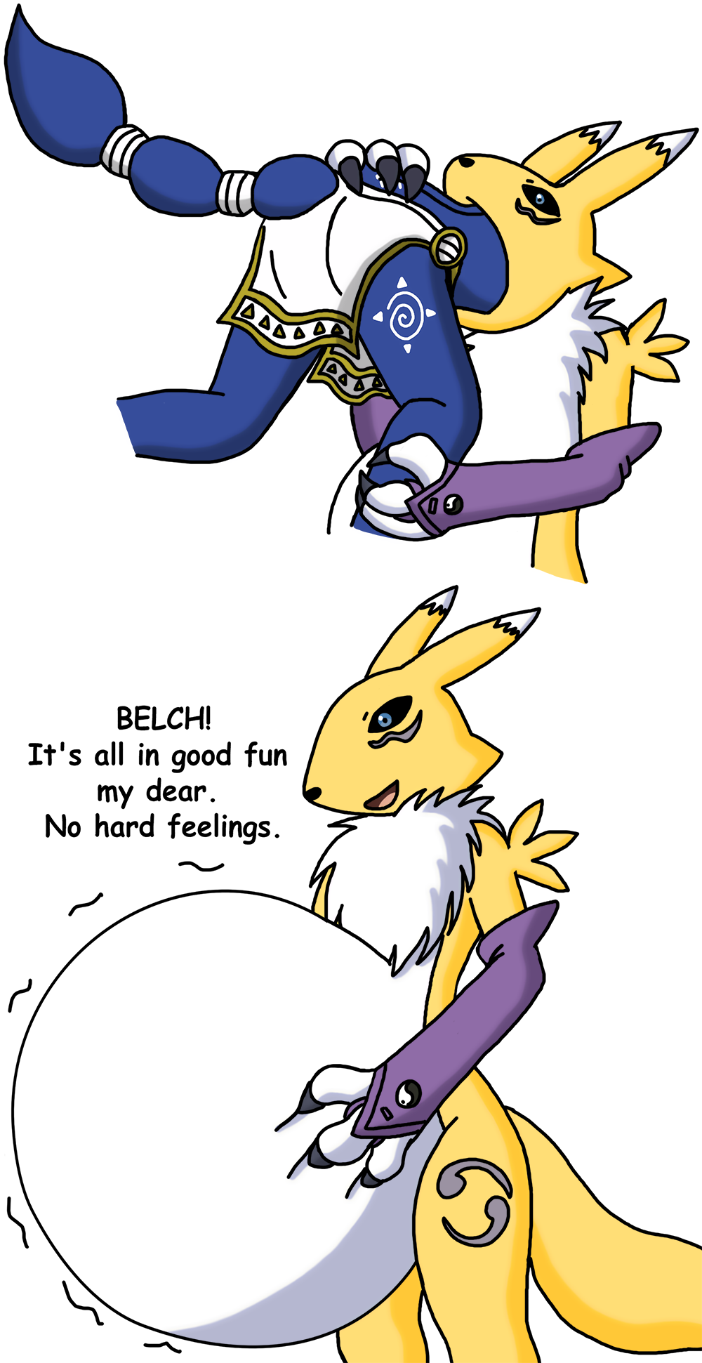 I should probably do some Renamon X Krystal vore myself, they make a great ...