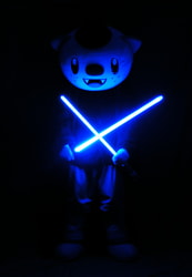 Jedi Master Oshawott Duel-Wielding in the Dark (Photo)