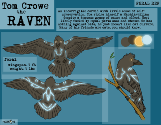 Commission: Feral Ref Sheet for Tom Crowe
