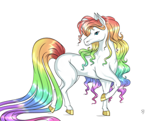 Rainbow Pony Colored