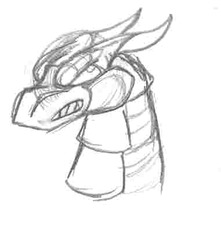 Robot Dragon head sketch