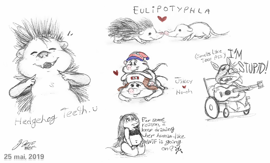 Eulipotyphlan Sketches