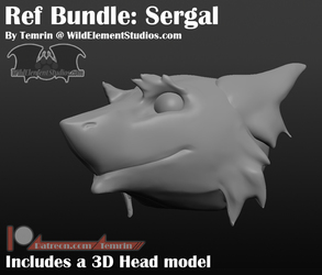 3D Sergal Head Model