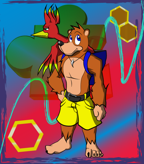 Banjo-Kazooie, Mix styled colored 