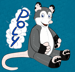 Poly Opossum badge #2