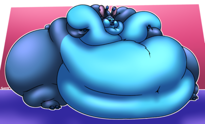 Fat Blue Alien