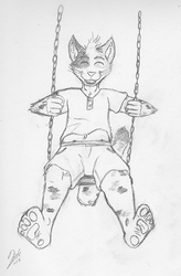 Pencil sketch - Swinging Kaddy