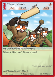 Series 2: British Team Leader - Tails and Tactics Trading Card Game