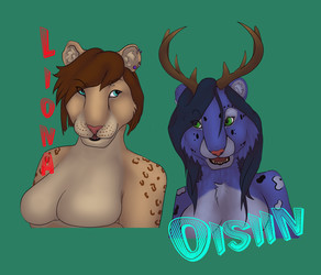 Liona and Oisiin Badges