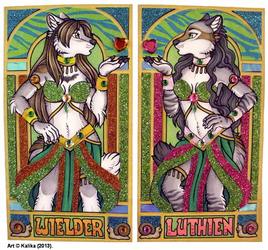 Wielder and Luthien Bling Badge Set
