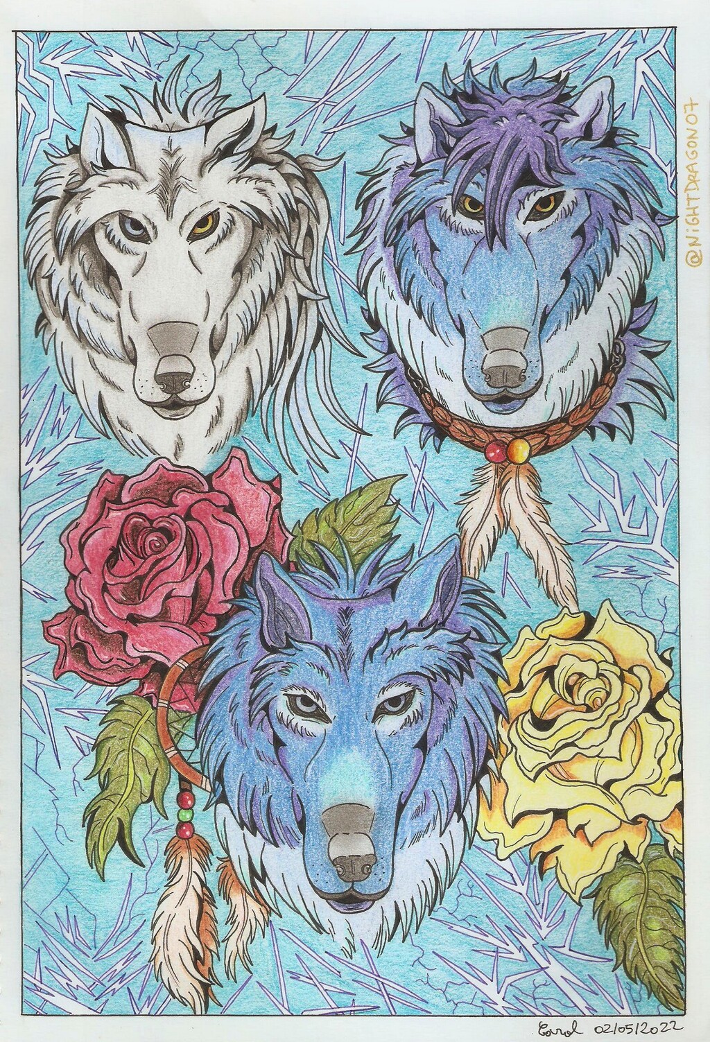 Most recent image: Ice wolf trio