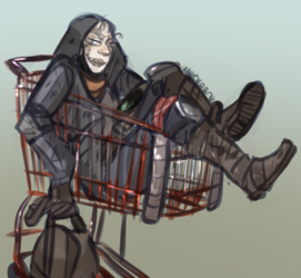 shopping cart full of tetanus