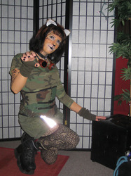 Post-apocalyptic leopard catgirl, Halloween 2009